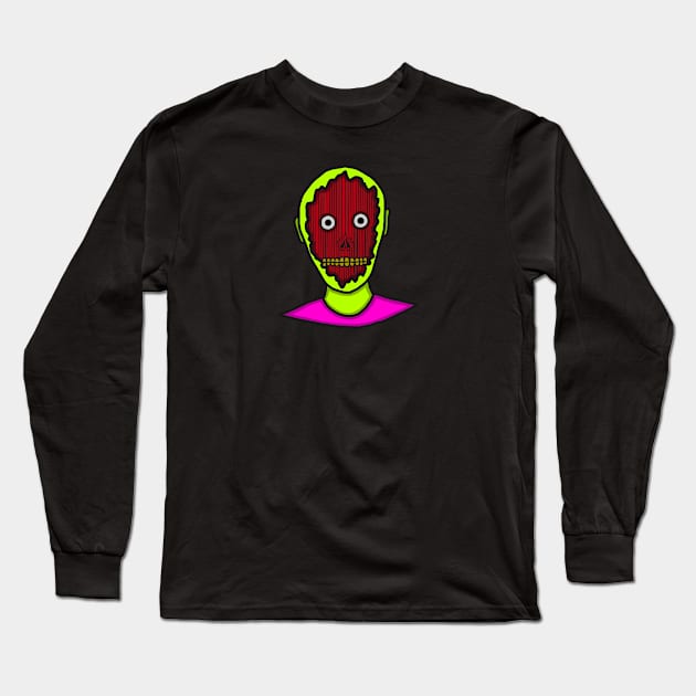 Faceless Long Sleeve T-Shirt by GiantAlienMonster